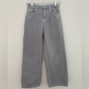 Zara Pin-Stripe Gray Jeans - Girls 11/12